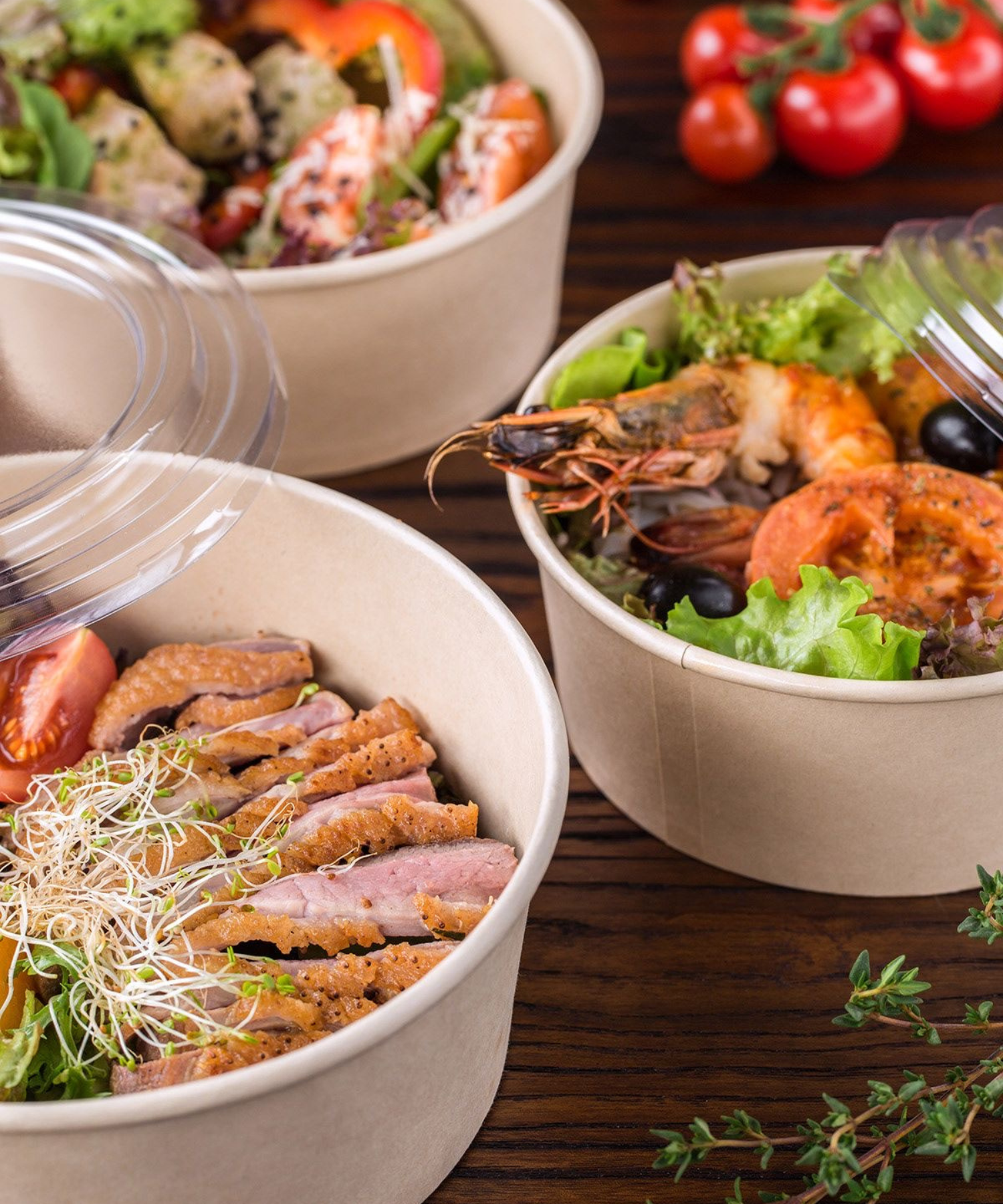 Kartonska posuda za salatu