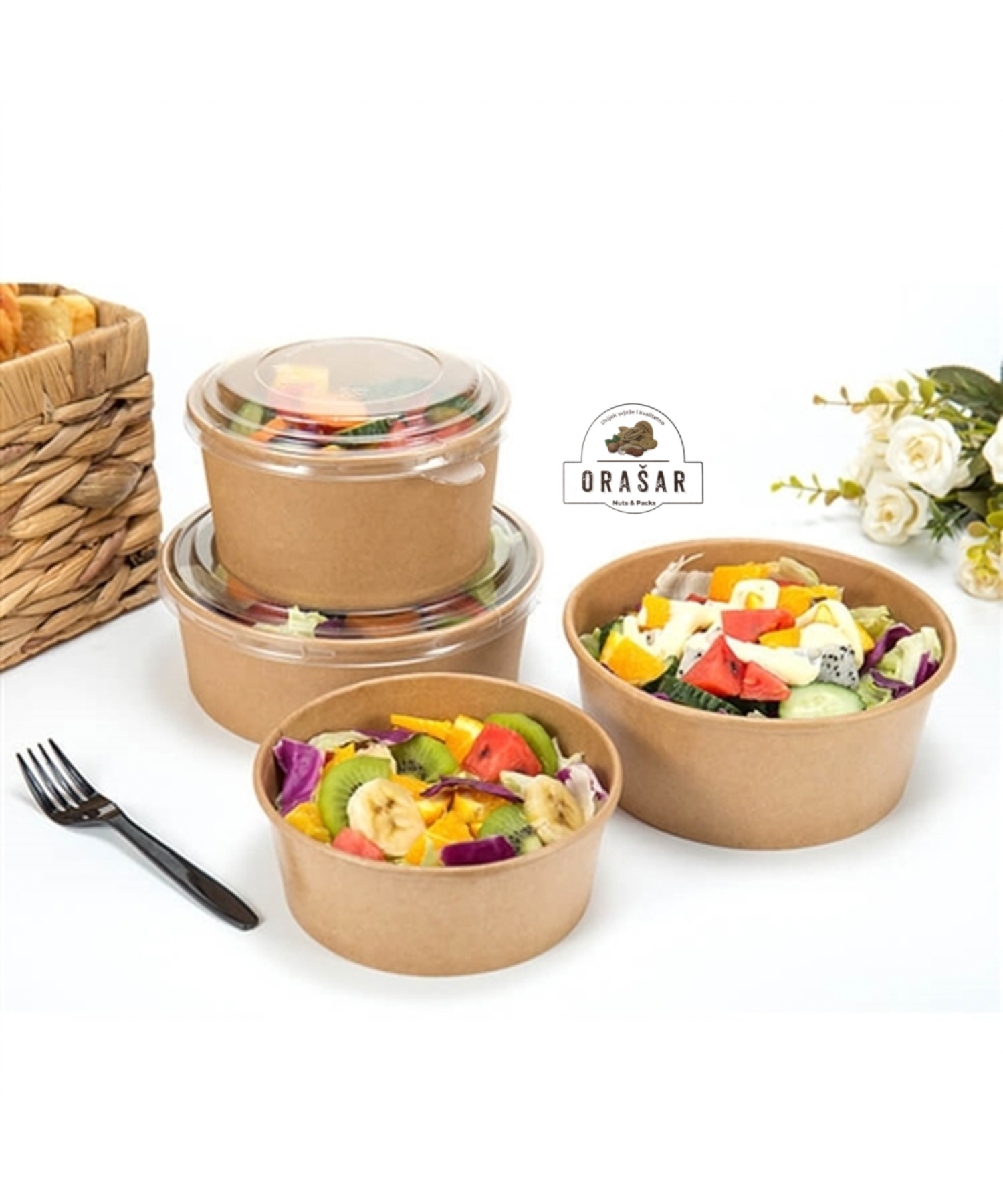 Kartonska posuda za salatu