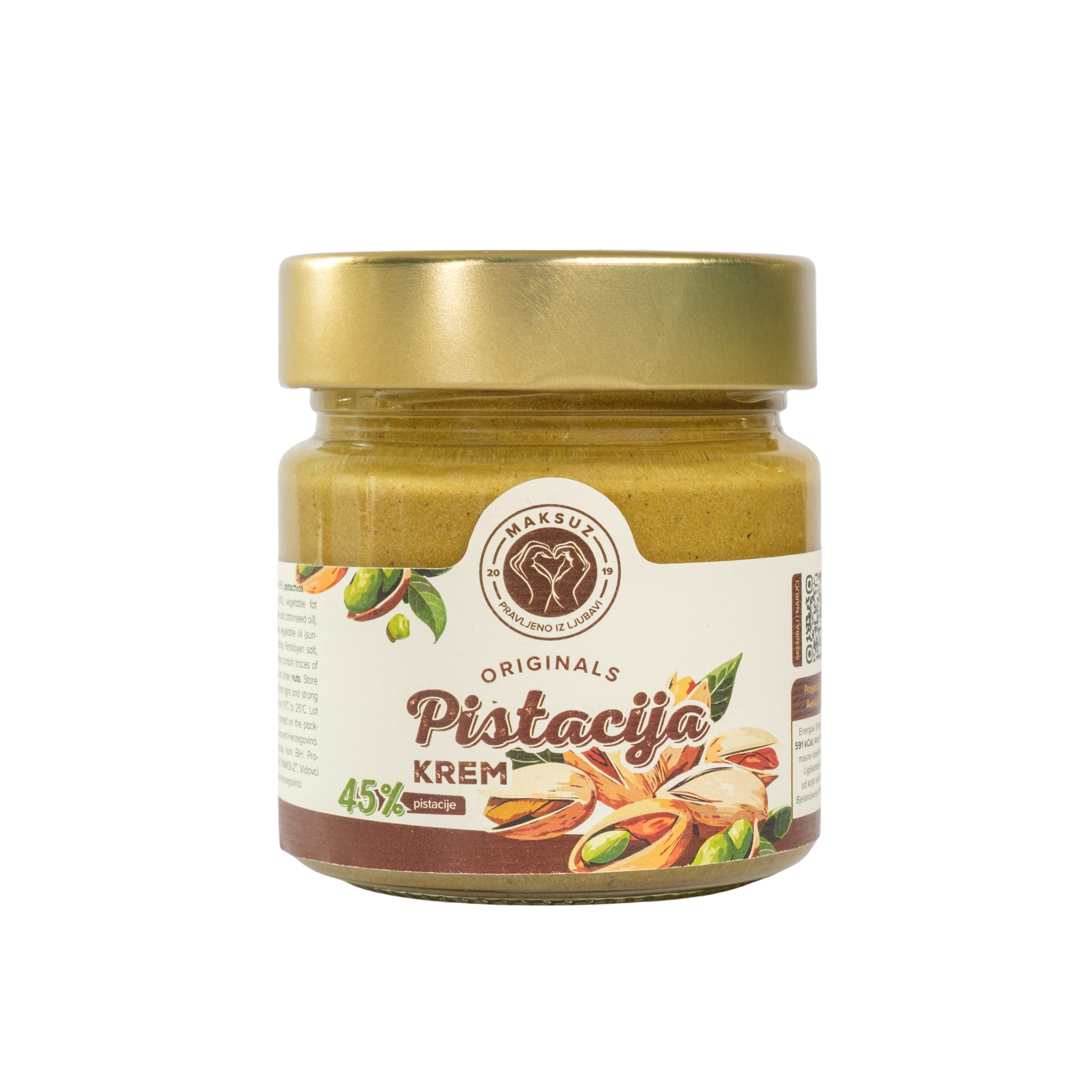 Maksuz pistacija krem-45%-pistacija (domaći proizvod)